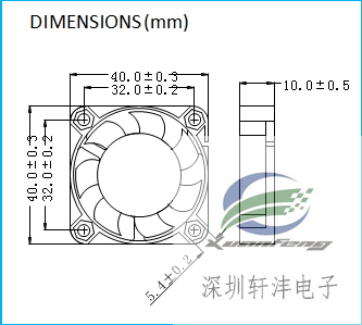 DC4010A L/M/H AXIAL Cooling Fan